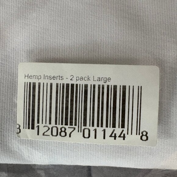 NEW and sealed, 2-pack Thirsties diaper hemp inserts, made in USA - Picture 3 of 7